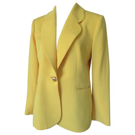 dior yellow coat|vintage christian dior coats.